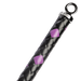 RISE - BDSM Zweep - Feather Slim Single Tail - Zwart/Paars-Erotiekvoordeel.nl
