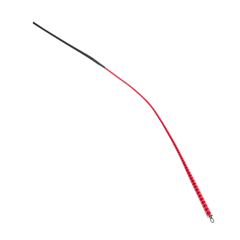 RISE - BDSM Zweep - Feather Slim Single Tail - Rood/Roze-laced-up.nl