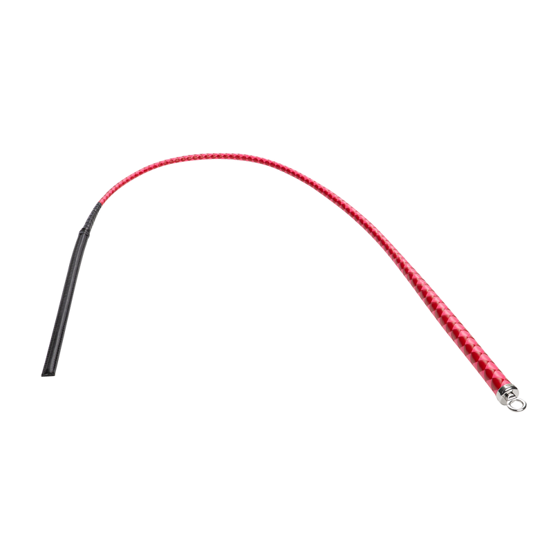 RISE - BDSM Zweep - Feather Slim Single Tail - Rood/Roze-laced-up.nl
