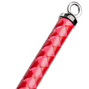 RISE - BDSM Zweep - Feather Slim Single Tail - Rood/Roze-laced-up.nl