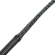 RISE - BDSM Zweep - Feather Slim Single Tail - Zwart/Groen-laced-up.nl