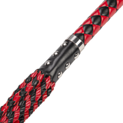 RISE - Cat O' Nine BDSM Zweep - Heavy - Zwart/Rood-laced-up.nl