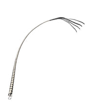 RISE - Japanse Bull Whip - 120 cm - Zwart/Wit-laced-up.nl