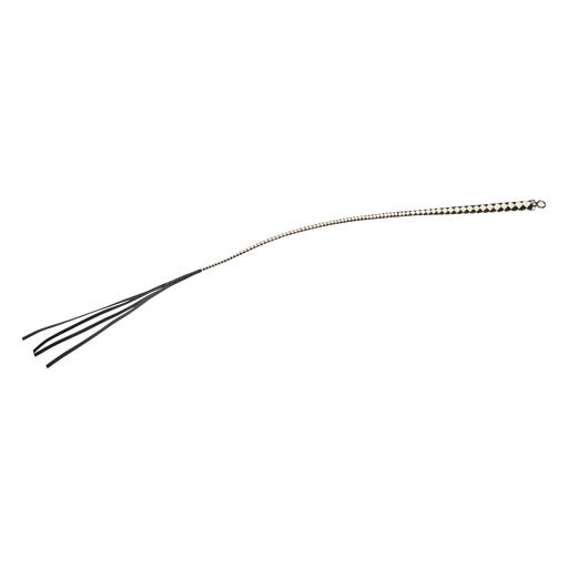 RISE - Japanse Bull Whip - 120 cm - Zwart/Wit-Erotiekvoordeel.nl