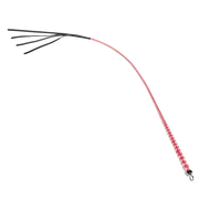 RISE - Japanse Bull Whip - 120 cm - Roze/Wit-laced-up.nl