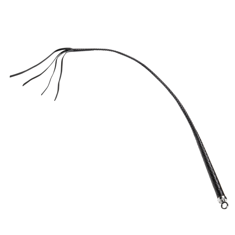 RISE - Japanse Bull Whip - 120 cm - Zwart-laced-up.nl