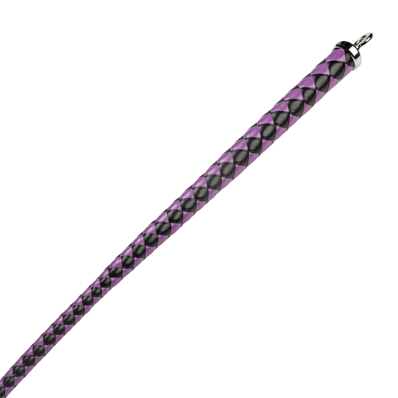 RISE - Japanse Bull Whip - 90 cm - Zwart/Paars-laced-up.nl