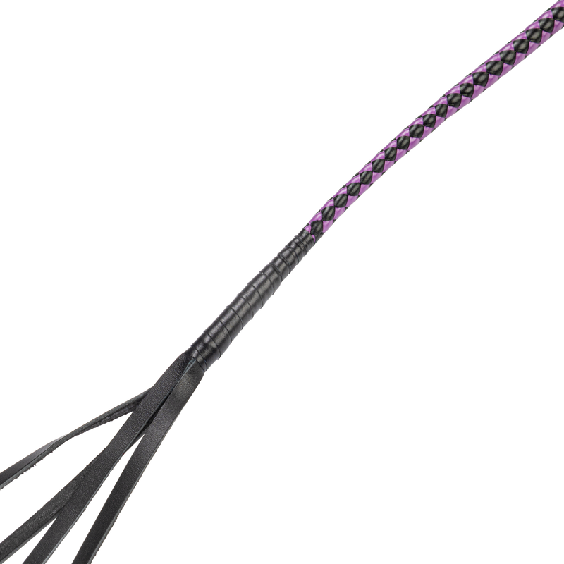 RISE - Japanse Bull Whip - 90 cm - Zwart/Paars-laced-up.nl
