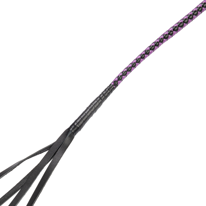 RISE - Japanse Bull Whip - 90 cm - Zwart/Paars-Erotiekvoordeel.nl