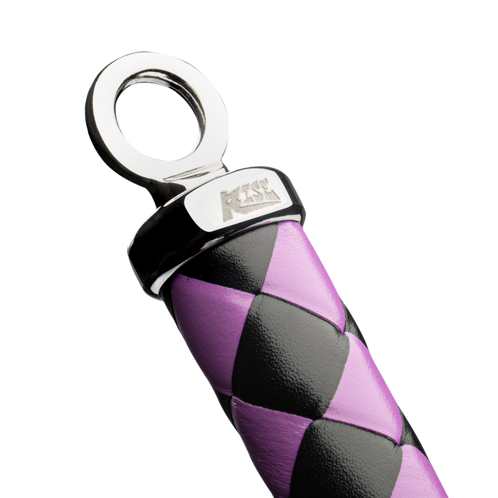 RISE - Japanse Bull Whip - 90 cm - Zwart/Paars-Erotiekvoordeel.nl