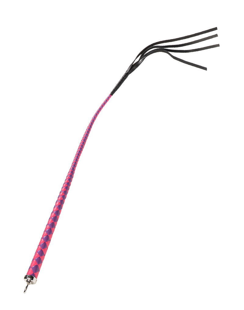 RISE - Japanse Bull Whip - 90 cm - Roze/Paars-laced-up.nl
