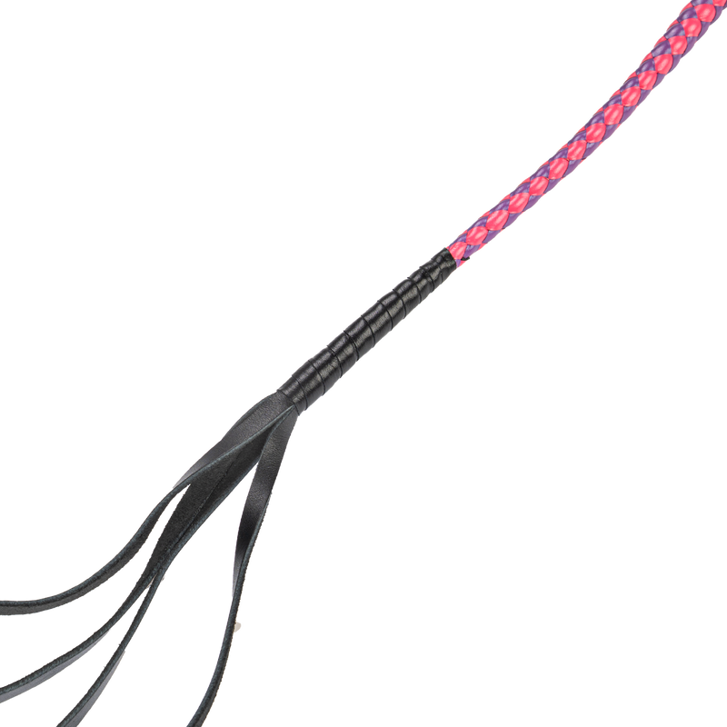 RISE - Japanse Bull Whip - 90 cm - Roze/Paars-laced-up.nl