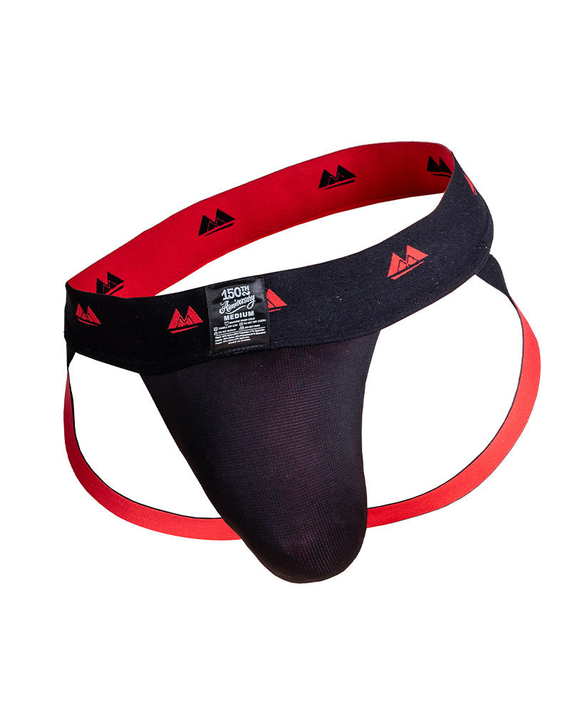 MM Original - REV2 - Reversible Jockstrap - Herenslip - Tailleband 5 cm - Zwart/Rood-laced-up.nl