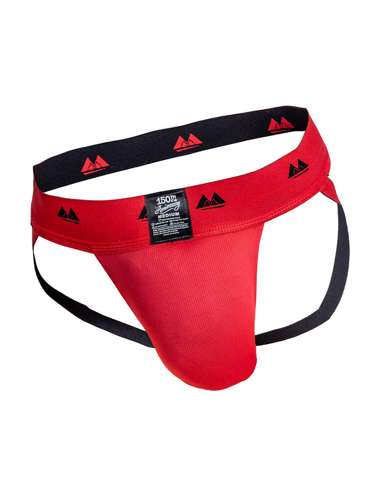 MM Original - REV2 - Reversible Jockstrap - Herenslip - Tailleband 5 cm - Zwart/Rood-laced-up.nl