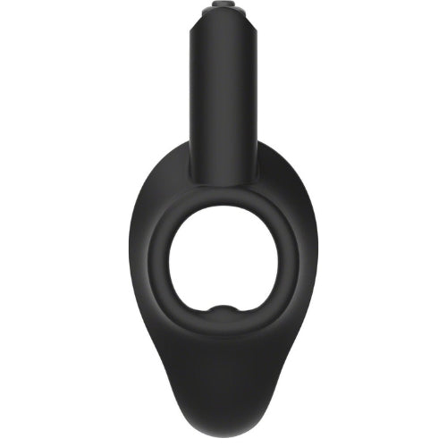 Kink by Doc Johnson - Cock Jock - Anillo vibrador de silicona para el pene - Diámetro 38 mm - Negro