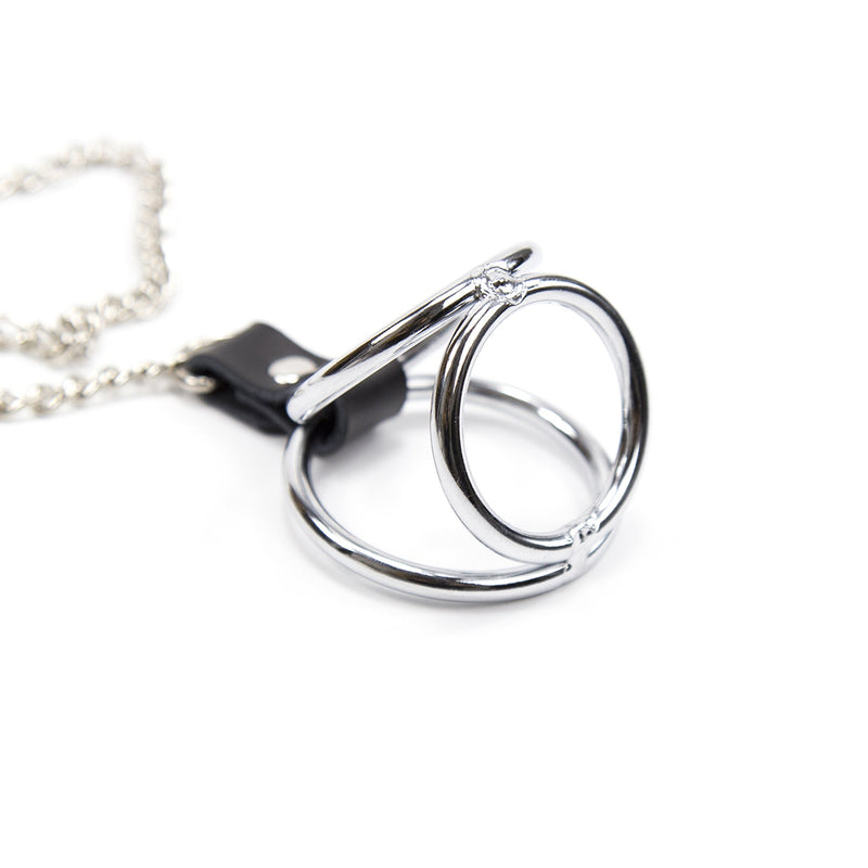 Smart Moves - Nipple Clamps with Cock Rings M silver