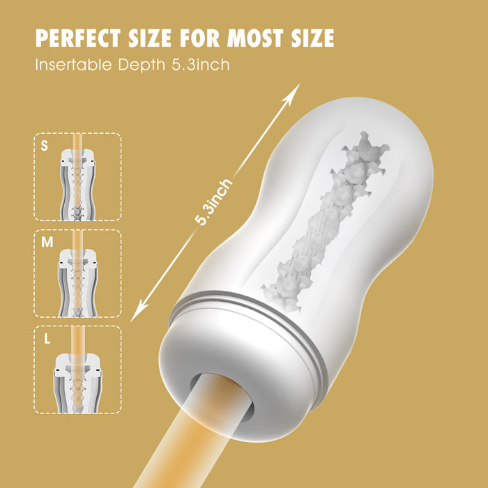 Chisa - Boost Ribbed - Stroker Masturbator - Wit-Erotiekvoordeel.nl