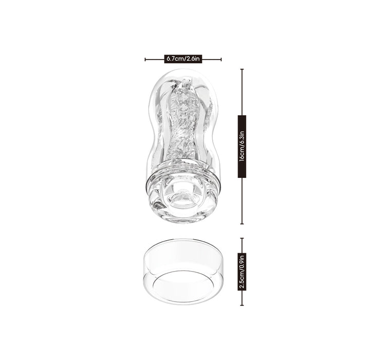 Chisa - Original Portable Dainty Cup - Cup Masturbator - Transparant-Erotiekvoordeel.nl