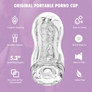 Chisa - Original Portable Porno Cup - Cup Masturbator - Transparant-Erotiekvoordeel.nl