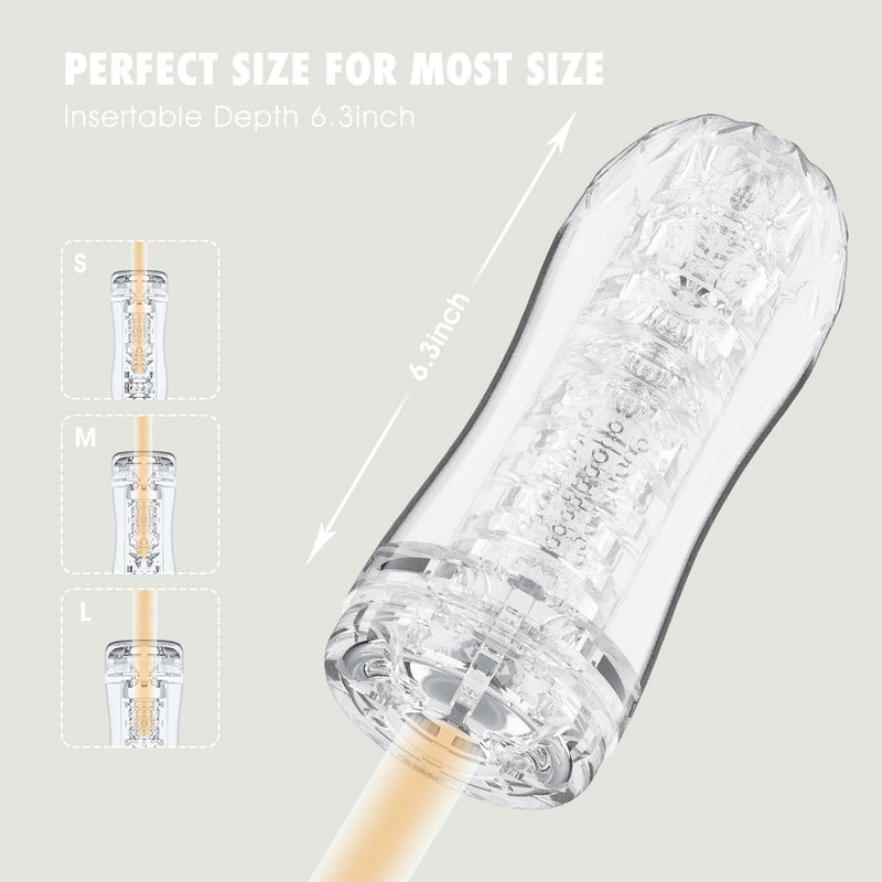 Chisa - Quickshot Portable Cup - Lingered - Cup Masturbator - Transparant-Erotiekvoordeel.nl