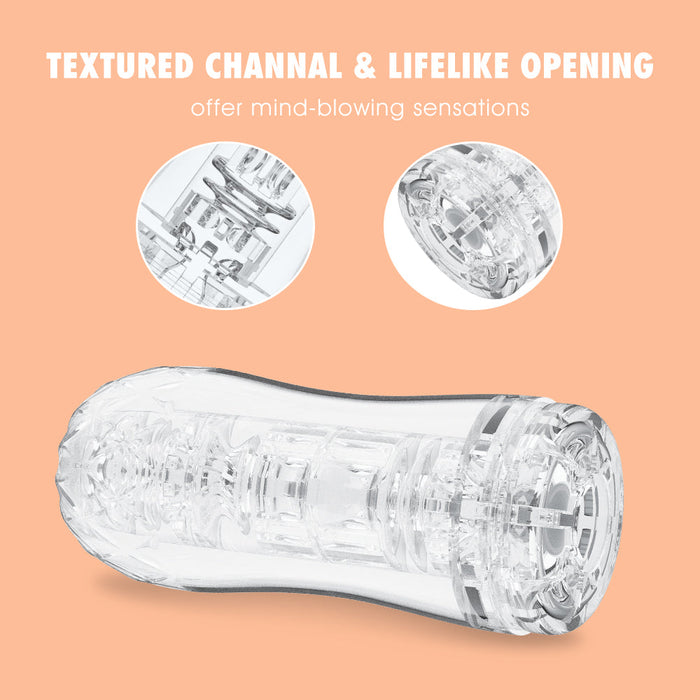 Chisa - Quickshot Portable Cup - Peak - Cup Masturbator - Transparant-Erotiekvoordeel.nl