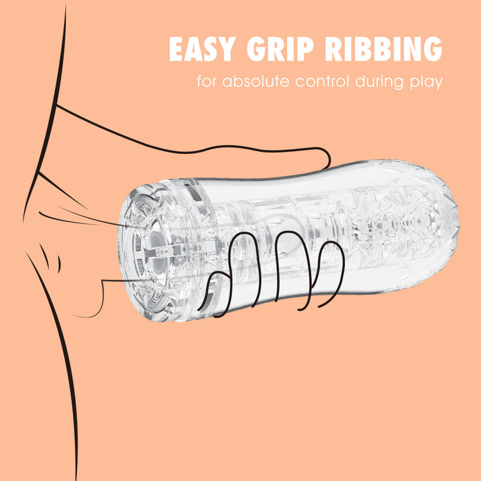 Chisa - Quickshot Portable Cup - Peak - Cup Masturbator - Transparant-Erotiekvoordeel.nl