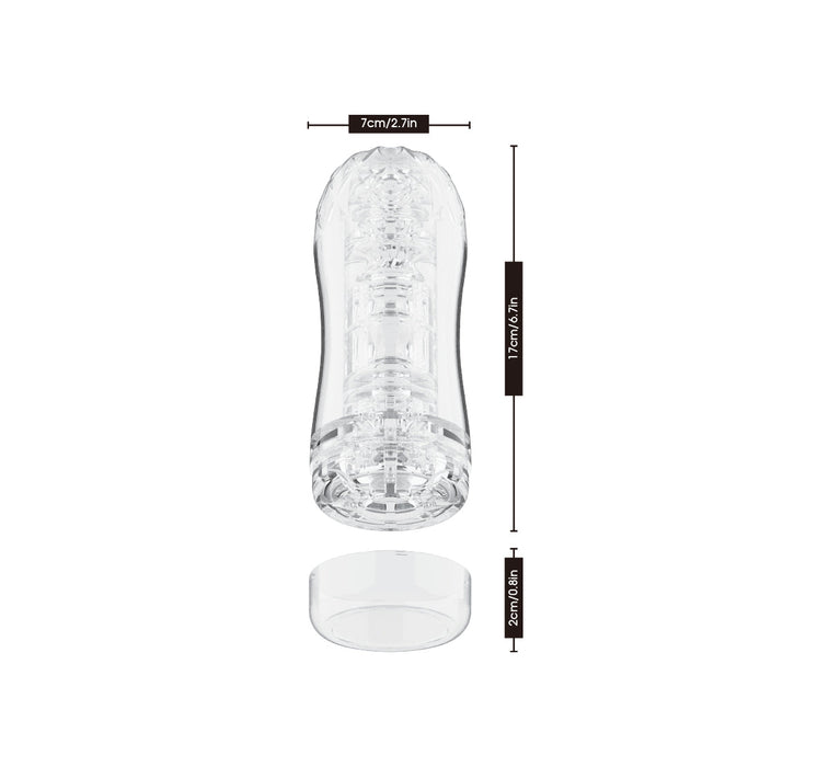 Chisa - Quickshot Portable Cup - Peak - Cup Masturbator - Transparant-Erotiekvoordeel.nl