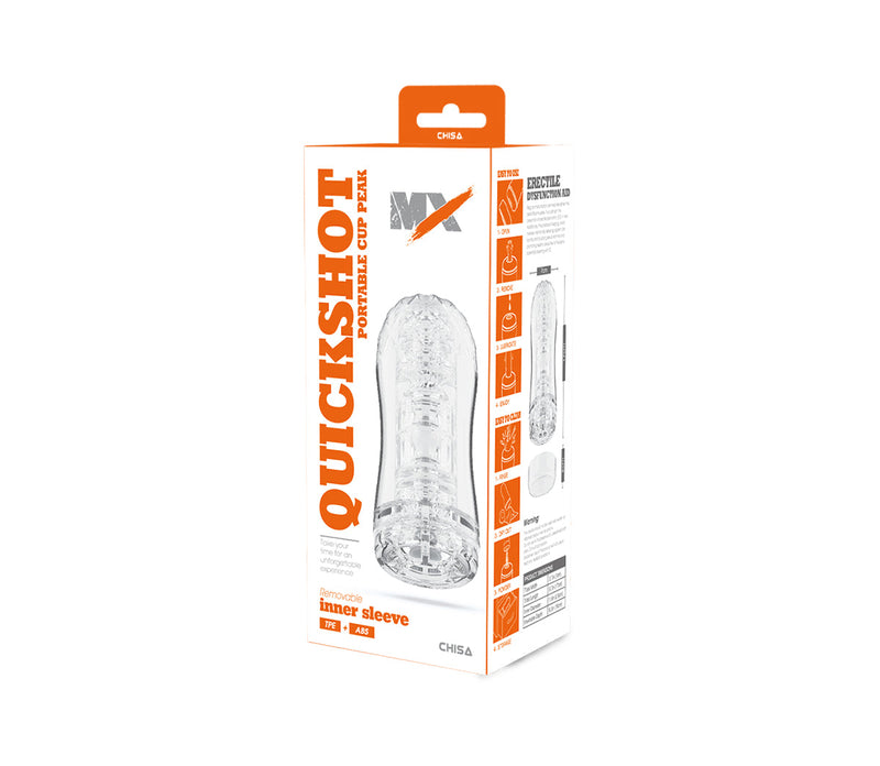 Chisa - Quickshot Portable Cup - Peak - Cup Masturbator - Transparant-Erotiekvoordeel.nl