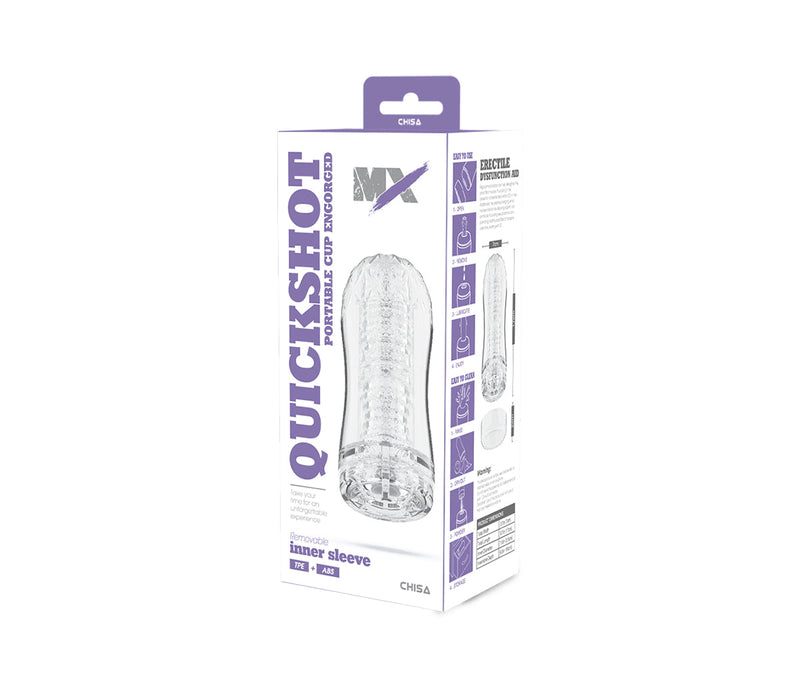 Chisa - Quickshot Portable Cup- Engorged - Cup Masturbator - Transparant-Erotiekvoordeel.nl