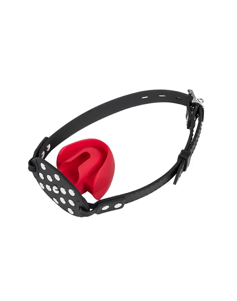Rimba - Mondknevel met Bit - Zwart/Rood-Erotiekvoordeel.nl