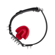 Rimba - Bâillon avec mors et clous — Noir/Rouge - Laced-up.nl