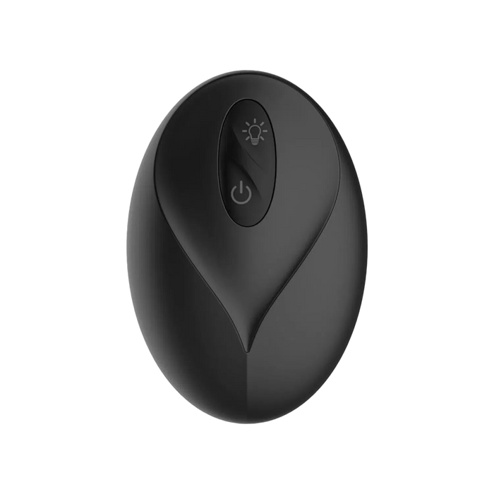 IY - Krax - Buttplug met Vibratie en Stootbeweging - Met LED-licht - Zwart-Erotiekvoordeel.nl