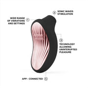 Lelo - Sona 3 Cruise - Luchtdruk Vibrator - Zwart-Erotiekvoordeel.nl