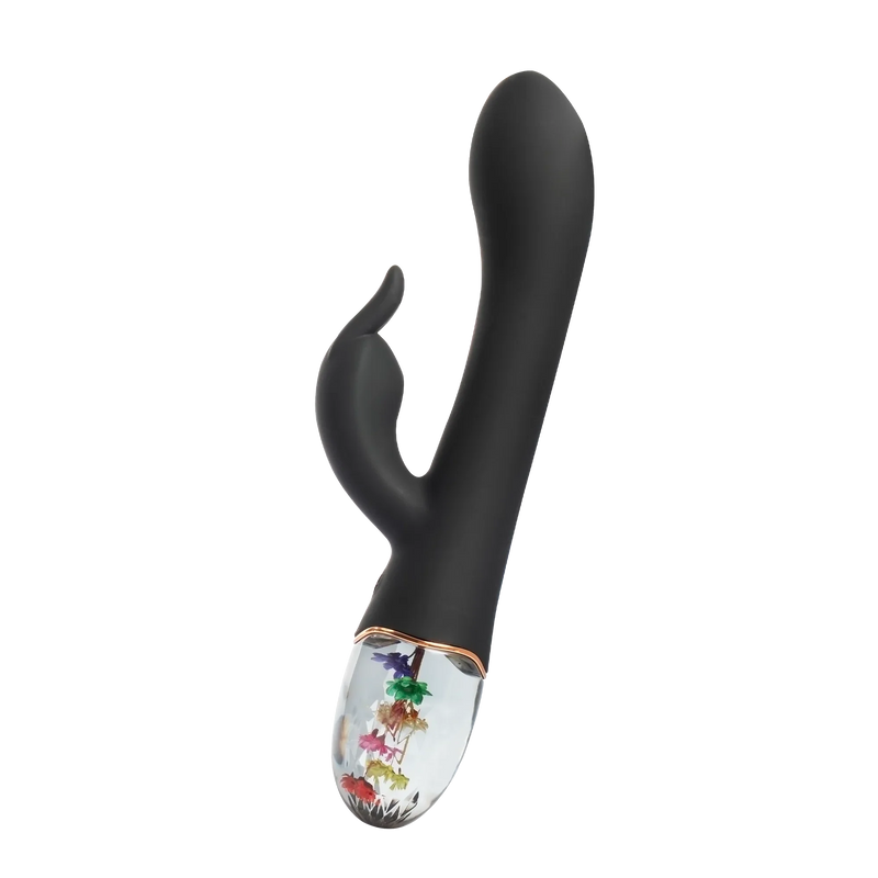 Loviss Flora Garden Rabbit Vibrator – Zwart