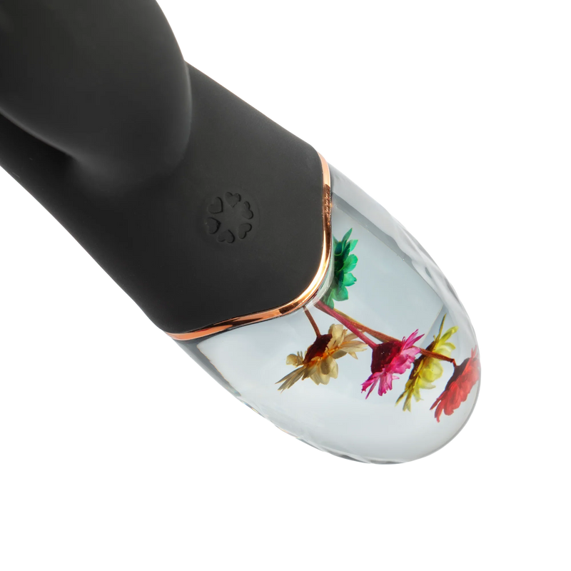 Loviss Flora Garden Rabbit Vibrator – Zwart