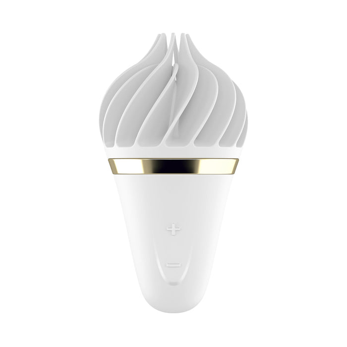 Satisfyer - Sweet Treat - Clitoris Vibrator - Wit/Goud-Erotiekvoordeel.nl