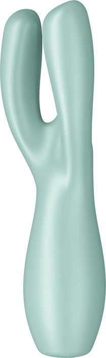 Satisfyer - Threesome 3 - Multifunctionele Vibrator Met 3 Voelsprieten - Groen-Erotiekvoordeel.nl