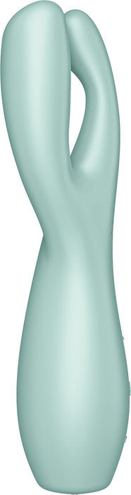 Satisfyer - Threesome 3 - Multifunctionele Vibrator Met 3 Voelsprieten - Groen-Erotiekvoordeel.nl