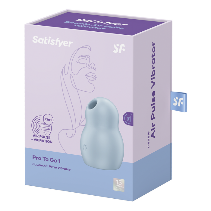 Satisfyer - Pro to Go 1 Light Blue-Erotiekvoordeel.nl
