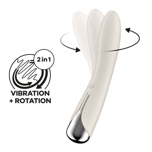 Satisfyer - Spinning Vibe 1 Beige-Erotiekvoordeel.nl