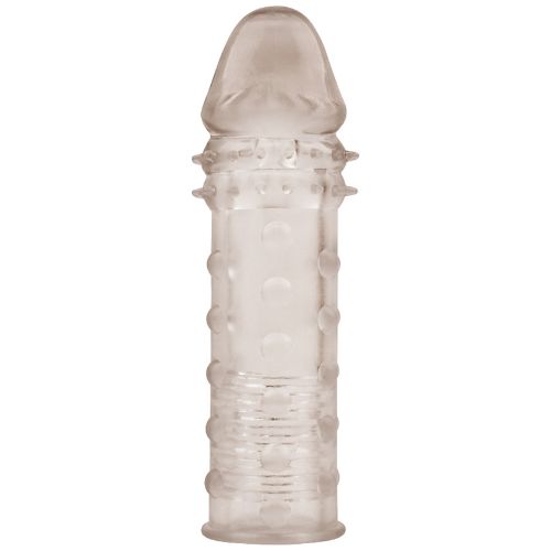 SuperMe - Extra Texture - Penis Sleeve - Rookgrijs-laced-up.nl