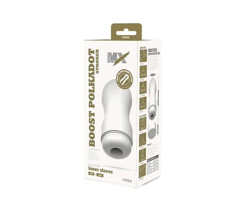 Chisa - Boost Polkadot - Stroker Masturbator - Wit-Erotiekvoordeel.nl