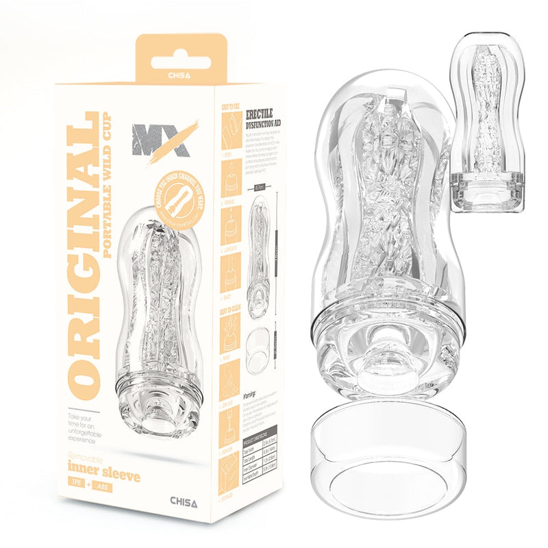 Chisa - Original Portable Wild Cup - Cup Masturbator - Transparant-Erotiekvoordeel.nl