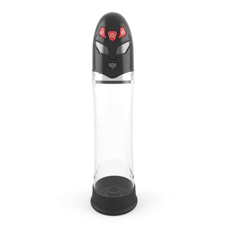Essentials - Ultraman Auto Hydro Pump 31cm. Transparant/Zwart-Erotiekvoordeel.nl
