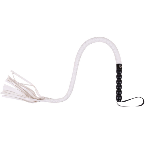 Smart Moves - Mahogany whip 93cm white-Erotiekvoordeel.nl
