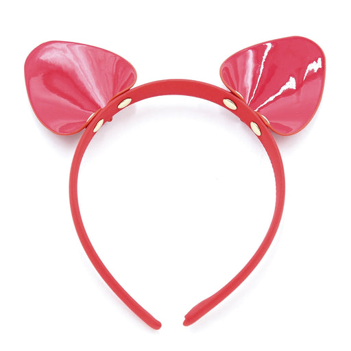 Smart Moves - Hair Band with Ears Shiny Red-laced-up.nl