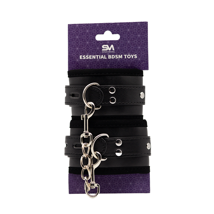 Smart Moves - Handboeien met Klittenband - Zwart-Erotiekvoordeel.nl