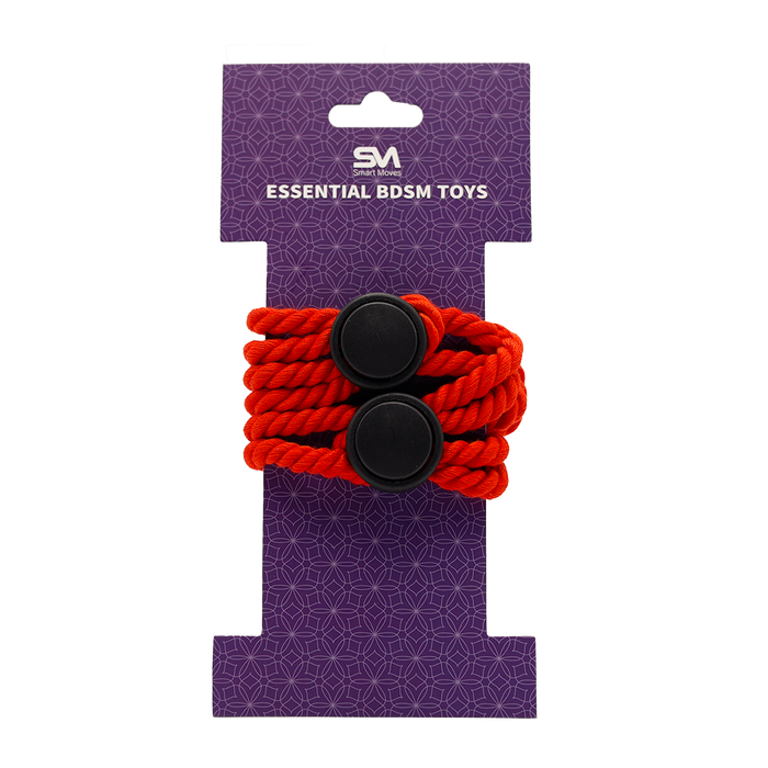 Smart Moves - Rope Hand Cuff Red-Erotiekvoordeel.nl