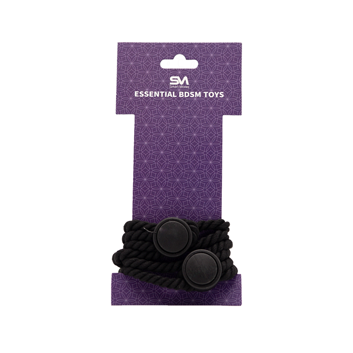 Smart Moves - Rope Hand Cuff Black-Erotiekvoordeel.nl