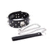 Smart Moves - Brede Collar met Spikes - Inclusief Leash - Zwart-Erotiekvoordeel.nl